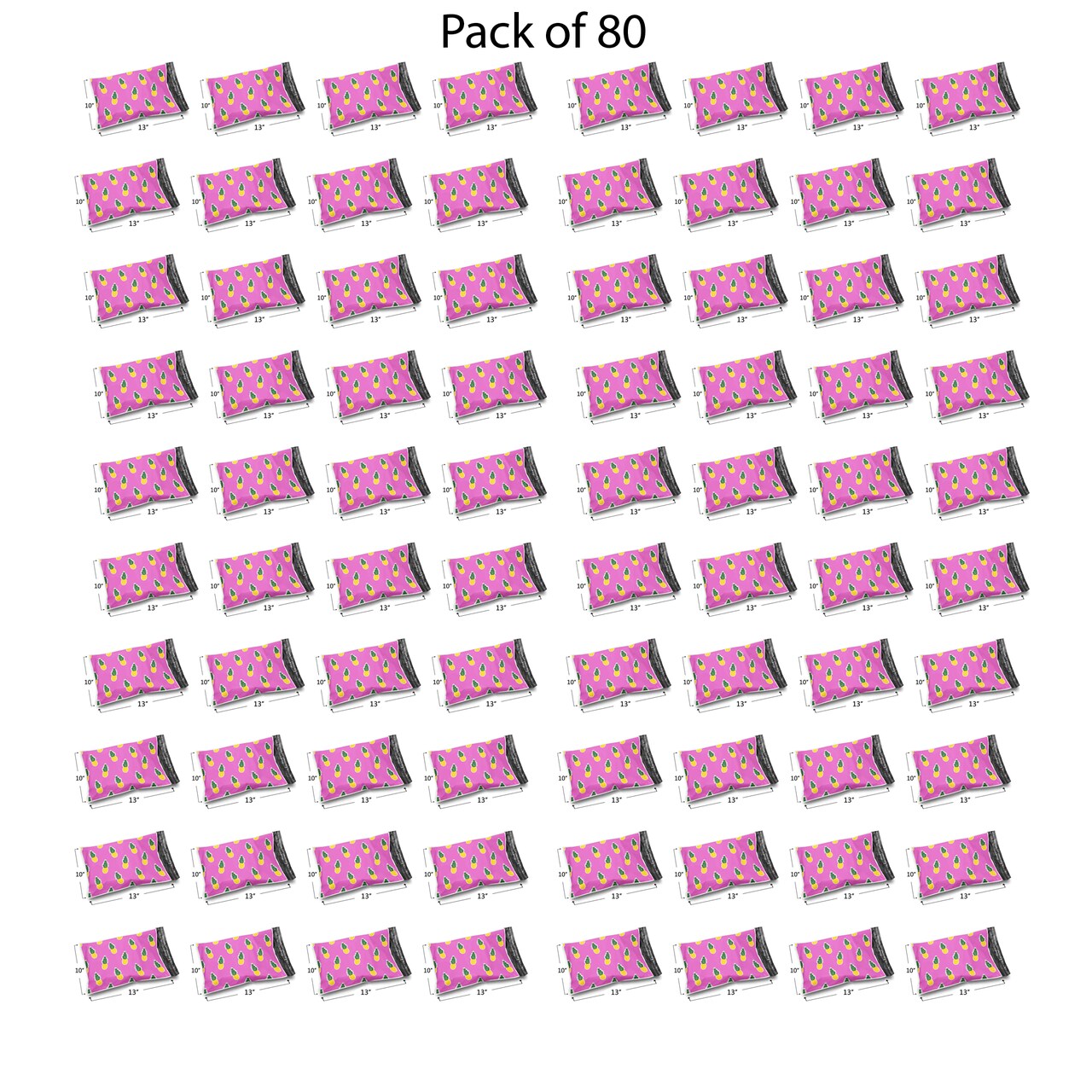 Design Poly Mailer Envelopes 10" x 13" Glossy Multi Pack & Design